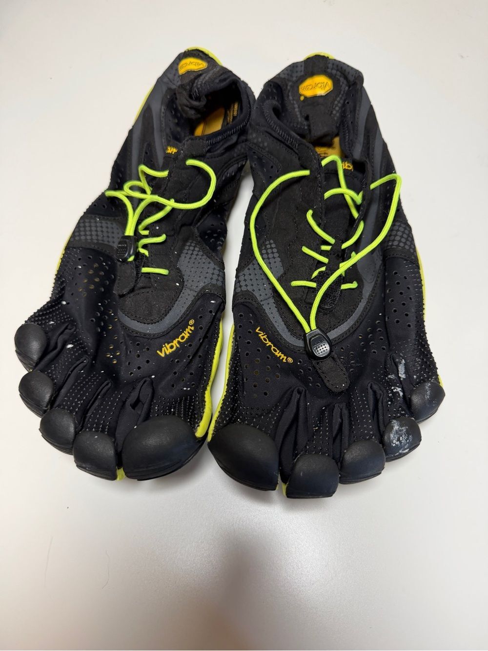 Vibram FiveFingers Black with Neon Yellow Accents 14/15